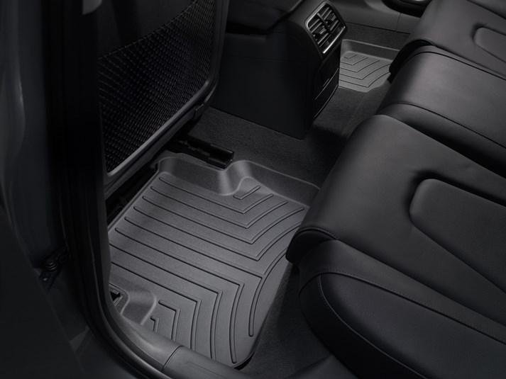 Ковры резиновые WeatherTech задние черные Audi A4 2008-2015 фото