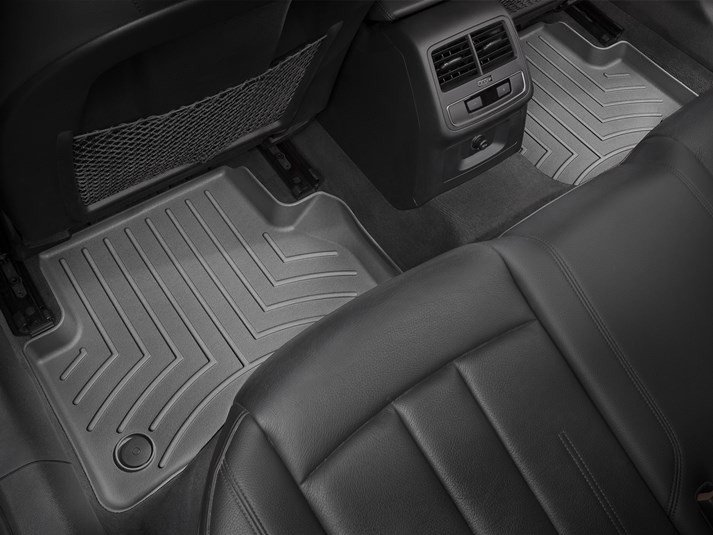 Ковры резиновые WeatherTech задние черные Audi A4 2016+ фото