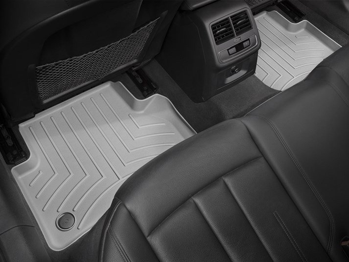 Ковры резиновые WeatherTech задние серые Audi A4 2016+ фото