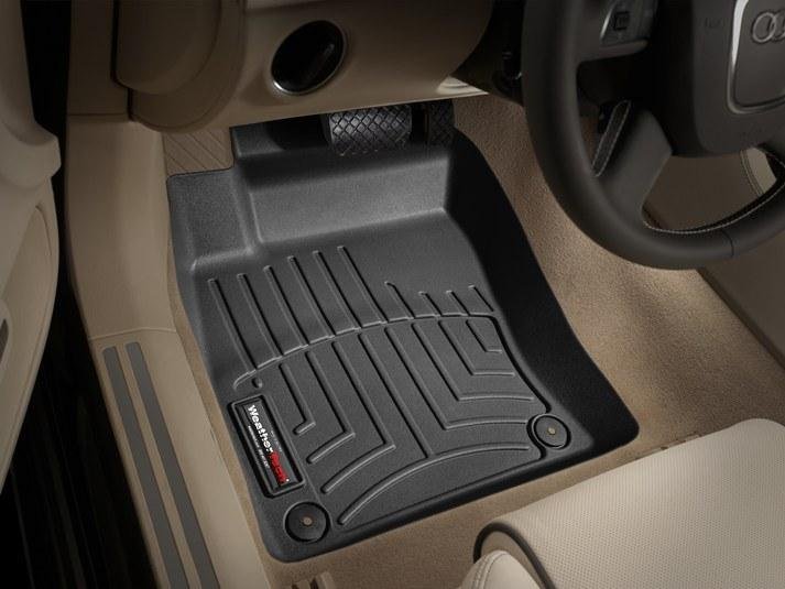 Ковры резиновые WeatherTech передние черные Audi A8 2003-2010 фото
