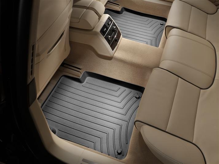 Ковры резиновые WeatherTech задние черные Audi A8 Long 2003-2010 фото