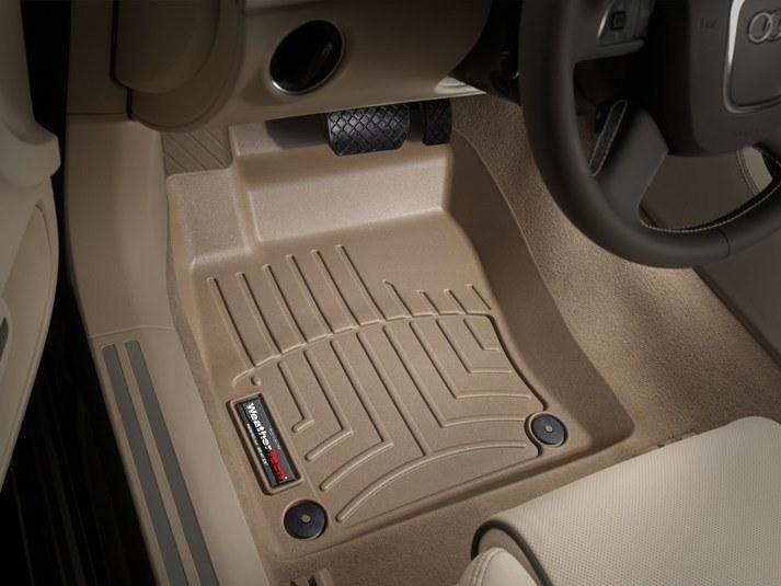 Ковры резиновые WeatherTech передние бежевые  Audi A8 2003-2010 фото