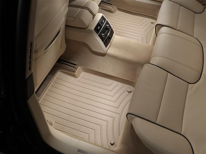 Ковры резиновые WeatherTech задние бежевые  Audi A8 Long 2003-2010 фото