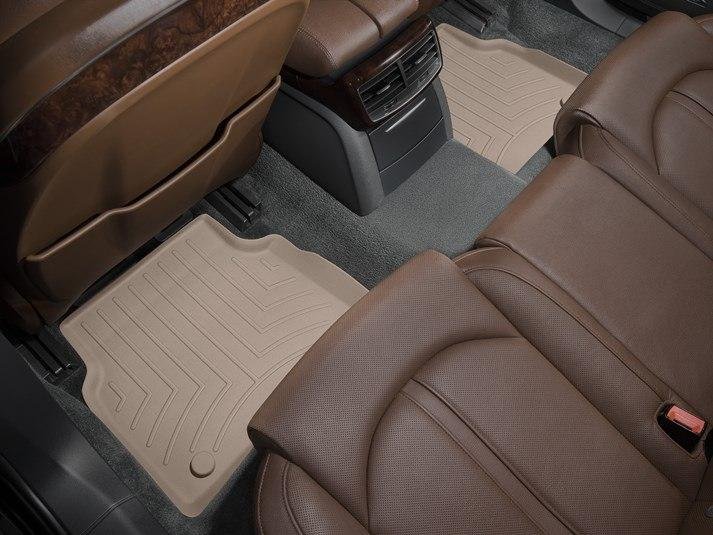 Ковры резиновые WeatherTech задние бежевые  Audi A8 Standart 2011-2016 фото