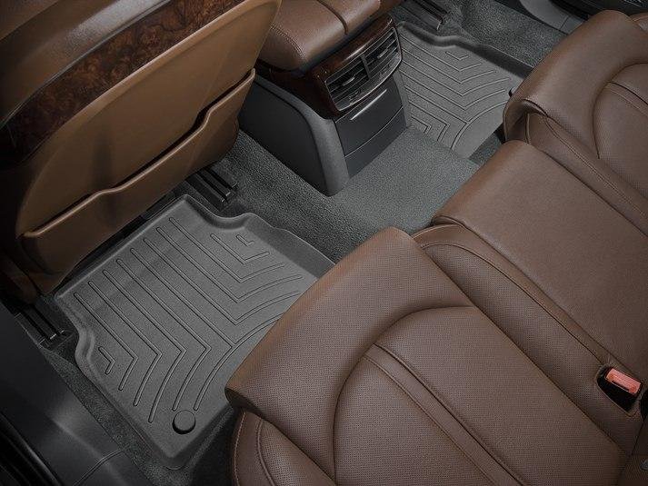 Ковры резиновые WeatherTech задние черные Audi A8 Standart 2011-2016 фото