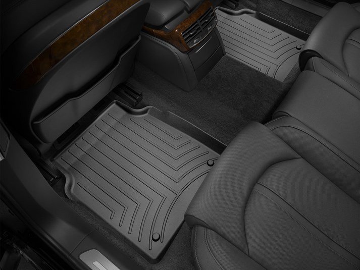 Ковры резиновые WeatherTech задние черные Audi A8 Long 2011-2016 фото