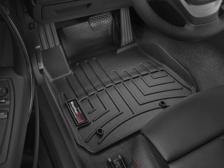 Ковры резиновые WeatherTech передние черные BMW 3-Series 2012-2018 (задний привод) фото
