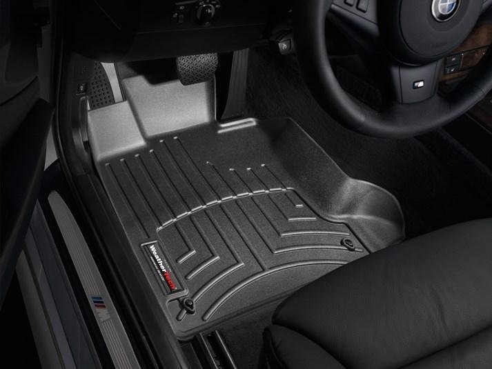 Ковры резиновые WeatherTech передние черные BMW 5-Series (E60/E61) 2004-2010 фото