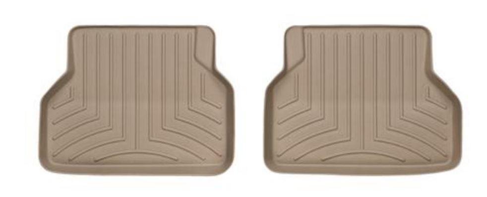 Ковры резиновые WeatherTech задние бежевые BMW 5-Series (E60/E61) 2004-2010 фото