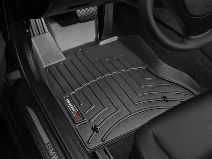 Ковры резиновые WeatherTech передние черные BMW 5-Series 2011-2016 2WD фото