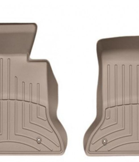 Ковры резиновые WeatherTech передние бежевые BMW 5-Series 2011-2016 2WD фото
