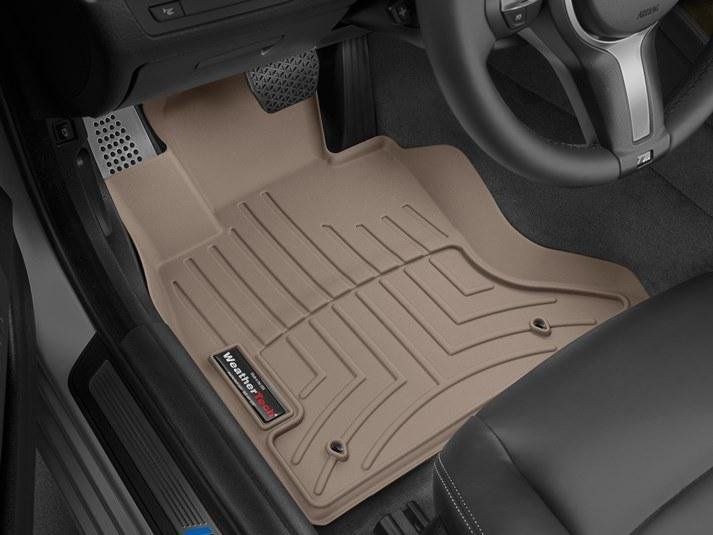 Ковры резиновые WeatherTech передние бежевые BMW 5-Series 2011-2016 4WD фото