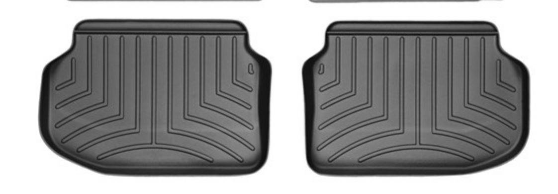 Ковры резиновые WeatherTech задние черные BMW 5-Series 2011-2013 фото