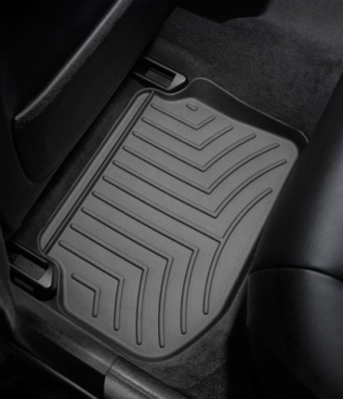 Ковры резиновые WeatherTech задние черные BMW 5-Series 2011-2013 фото