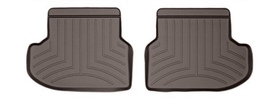 Ковры резиновые WeatherTech задние какао BMW 5-Series 2013-2016 фото