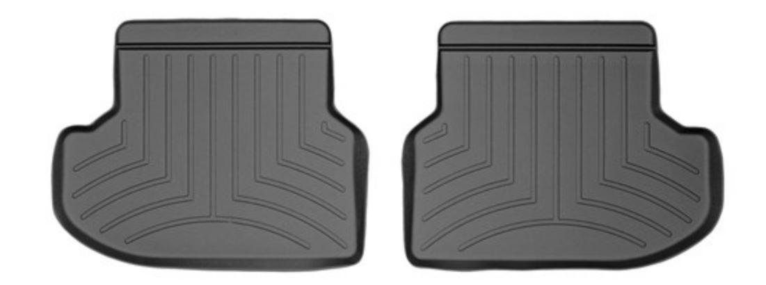 Ковры резиновые WeatherTech задние черные BMW 5-Series 2013-2016 фото