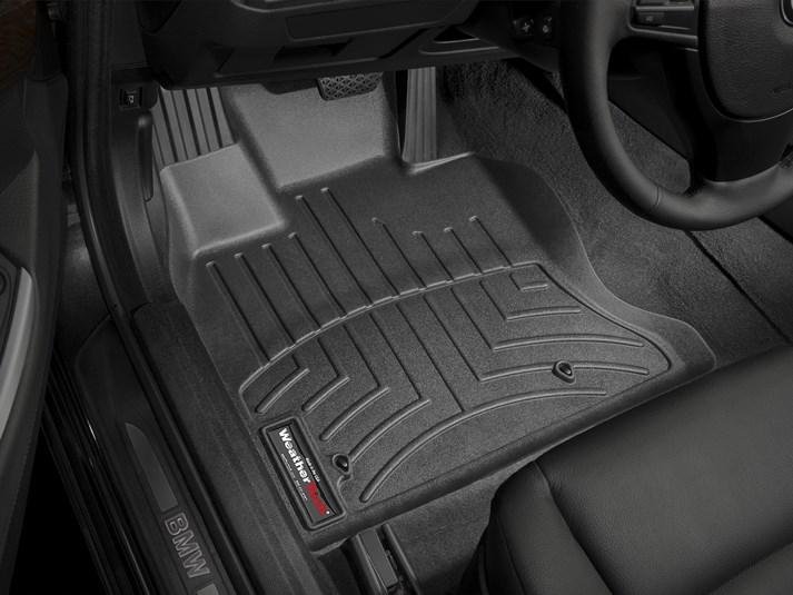 Ковры резиновые WeatherTech передние черные BMW 5GT 2014-2017 4WD фото