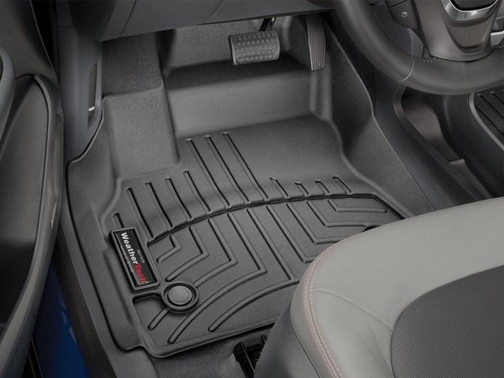Ковры резиновые WeatherTech Chevrolet Bolt EV 2016+ передние черные фото