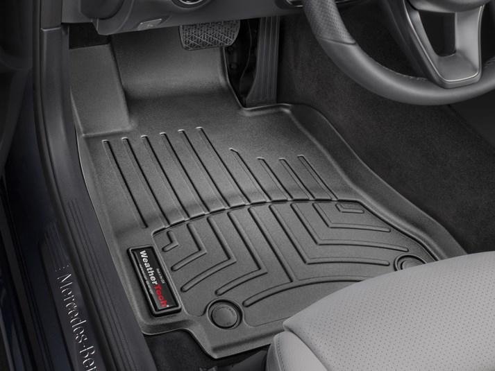 Ковры резиновые WeatherTech C-class 2016-2019 передние черный фото