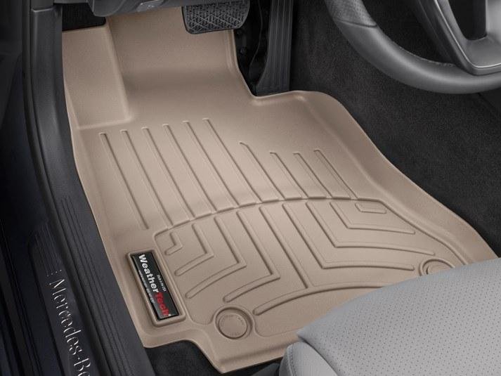 Ковры резиновые WeatherTech C-class 2016-2019 передние бежевые фото