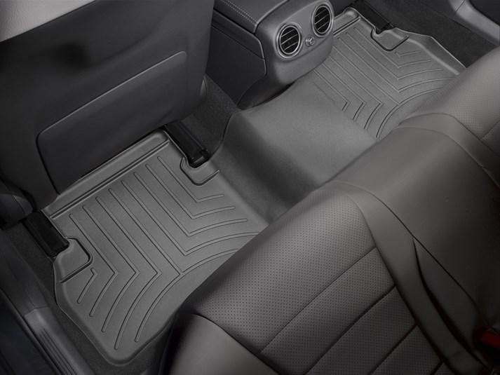 Ковры резиновые WeatherTech C-class 2016-2019 задний черный  седан / вагон фото