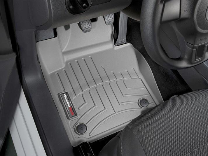 Ковры резиновые WeatherTech VW Caddy 2010+  передние серые фото
