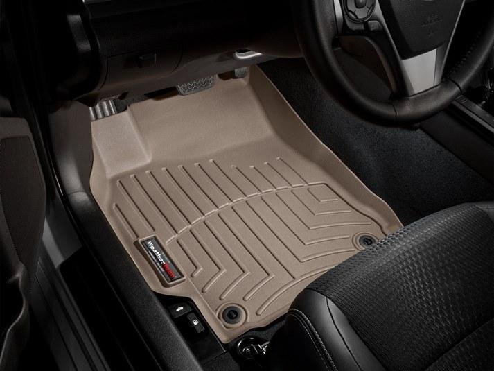 Ковры резиновые WeatherTech Toyota Camry XV50 2011-2014 передние бежевые фото
