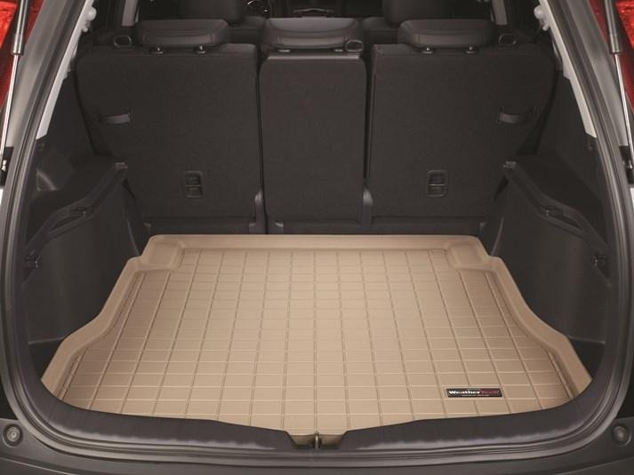 Коврик резиновый WeatherTech Honda CR-V 2007-2011 в багажник  бежевый фото