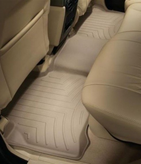 Ковры резиновые WeatherTech Range Rover Discovery 2004-2009 задние бежевые фото
