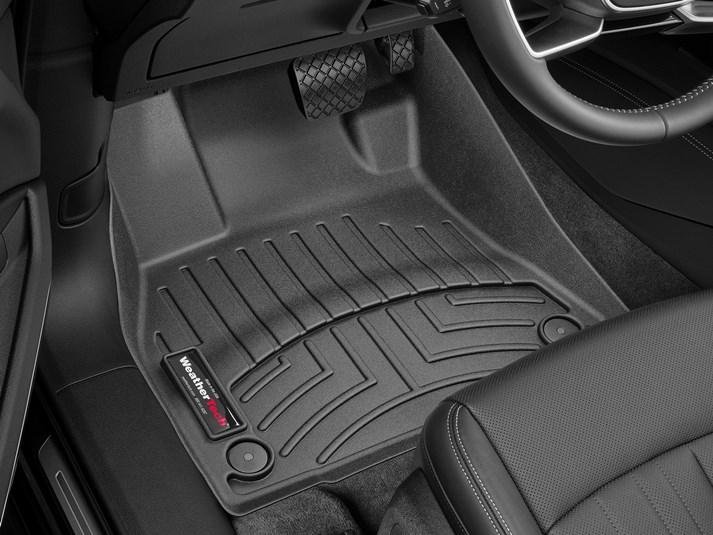 Ковры резиновые WeatherTech Audi E-Tron 2019+ передние черные фото