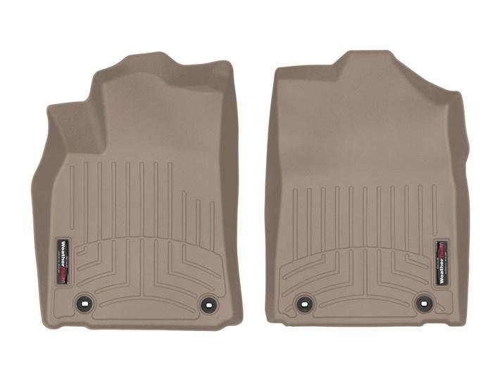 Ковры резиновые WeatherTech Lexus ES 2015 -2018 передние бежевые фото