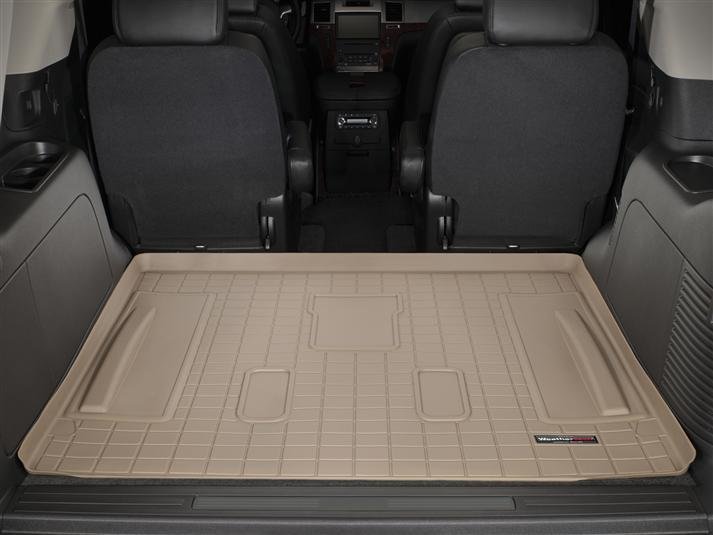 Коврик резиновый WeatherTech Cadillac Escalade 2007-2014  в багажник  бежевый фото