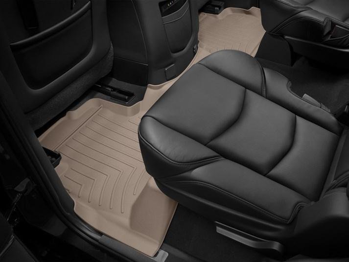 Ковры резиновые WeatherTech Cadillac Escalade 2015+ задний бежевый фото