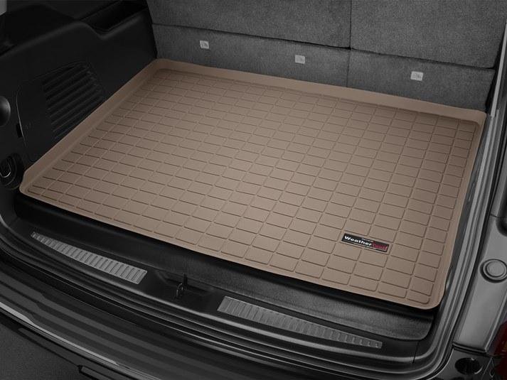 Ковры резиновые WeatherTech GMC Yukon XL  2015-2020  в багажник бежевый фото