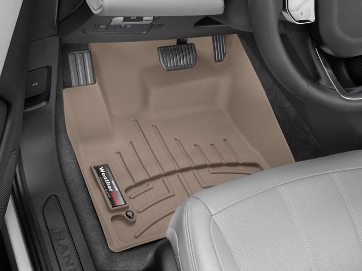 Ковры резиновые WeatherTech Range Rover Evoque  2019+  передние  бежевые фото