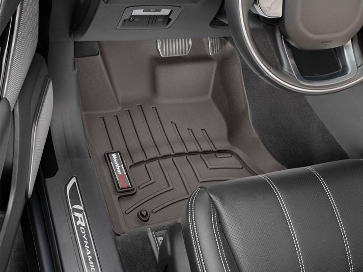 Ковер резиновый WeatherTech  Range Rover Velar 2017+ передние  какао фото