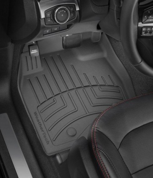 Ковры резиновые WeatherTech Subaru Forester 2013-2018  передние черные 3D фото