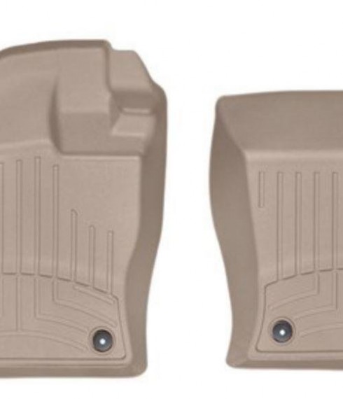Ковры резиновые WeatherTech  Skoda Superb 2015-2020 передние бежевые фото