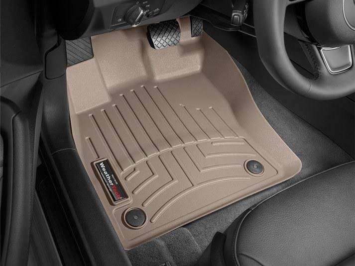 Ковры резиновые WeatherTech  Skoda Superb 2015-2020 передние бежевые фото