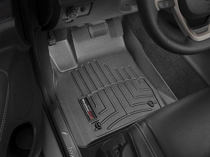 Ковры резиновые WeatherTech Jeep Grand Cherokee USA 2013-2015 передние черные фото