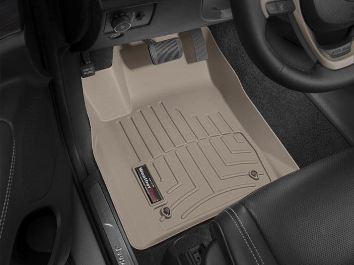Ковры резиновые WeatherTech Jeep Grand Cherokee USA 2013-2015 передние бежевые фото