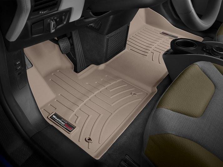 Коврик резиновый WeatherTech BMW I3 2013-2019 передний бежевый фото