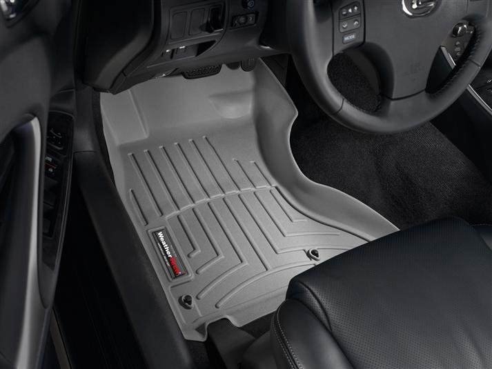Ковры резиновые WeatherTech Lexus IS AWD 2006-2012 передние серые фото