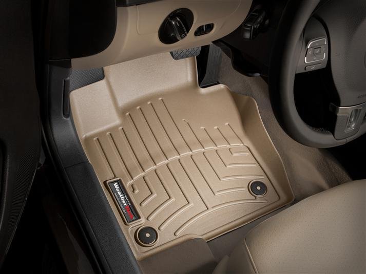 Ковры резиновые WeatherTech VW Beetle 2012-2019 передние бежевые фото