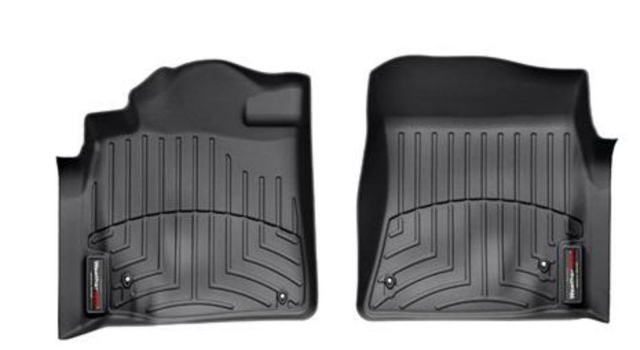 Ковры резиновые WeatherTech Toyota LC200 2008-2012 передние черные фото