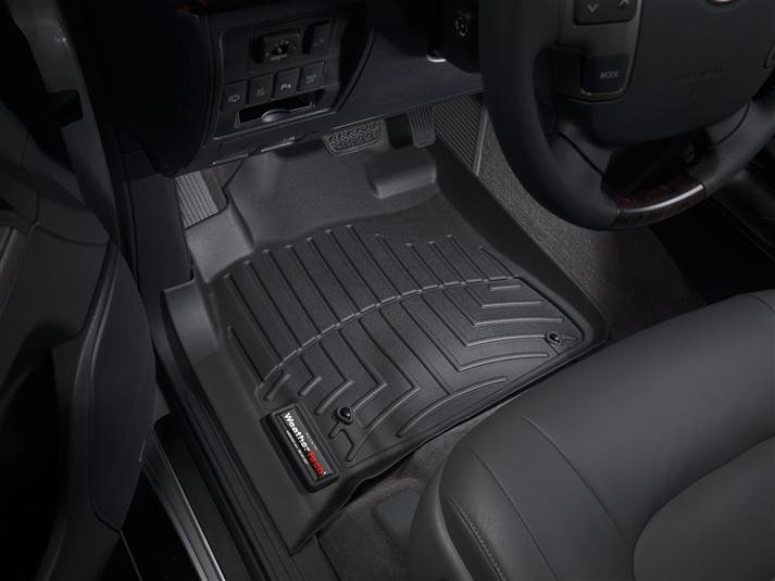 Ковры резиновые WeatherTech Toyota LC200 2008-2012 передние черные фото
