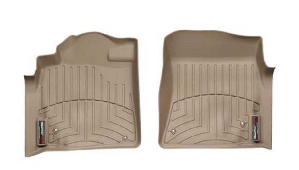 Ковры резиновые WeatherTech Toyota LC200 2008-2012 передние бежевые фото