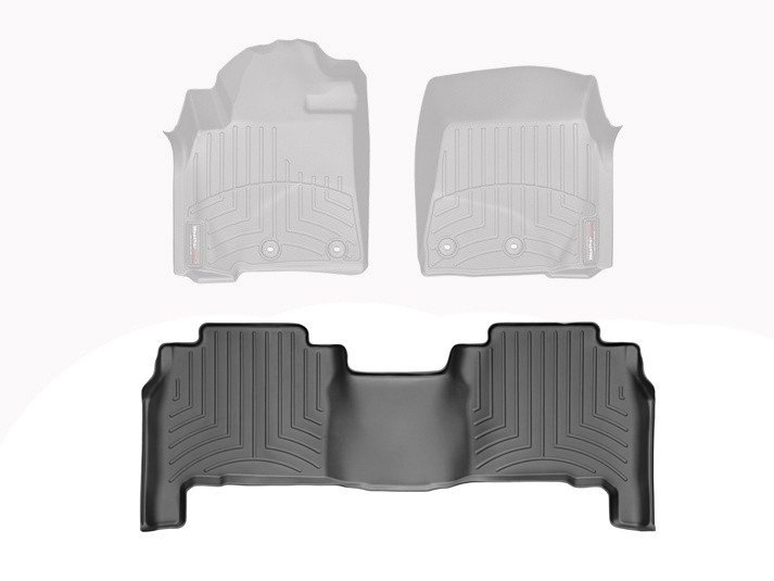 Ковры резиновые WeatherTech Toyota LC200 2007+ задние черные фото