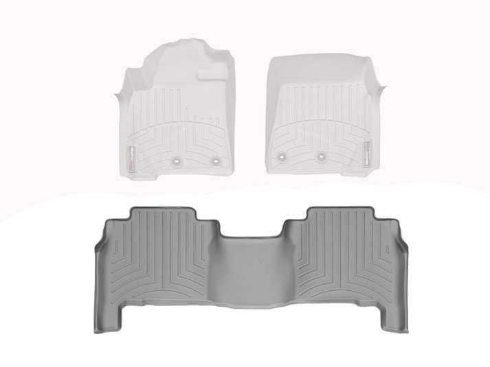 Ковры резиновые WeatherTech Toyota LC200 2007+ задние серые фото
