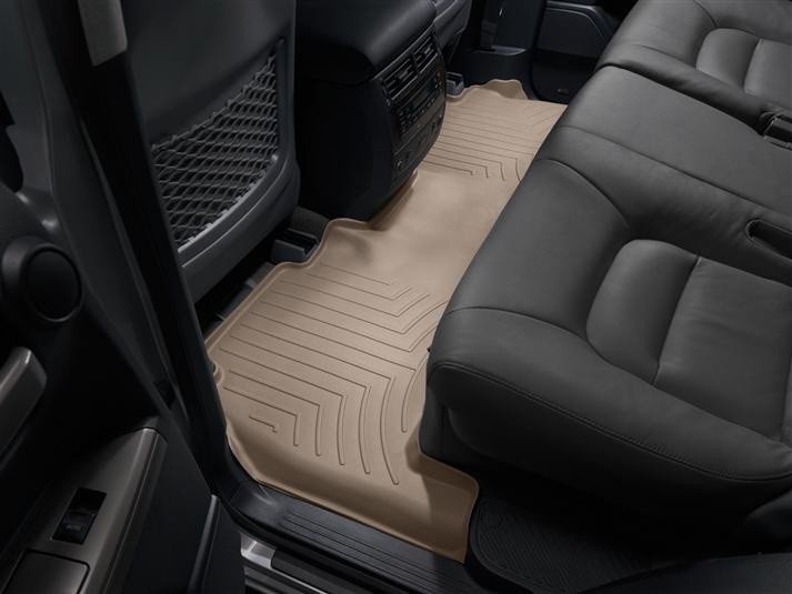 Ковры резиновые WeatherTech Toyota LC200 2007+ задние бежевые фото